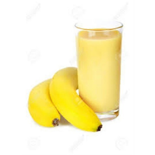 banana and glass of juice
