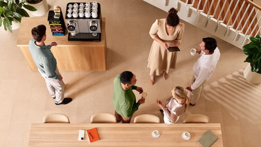 people drinking coffee